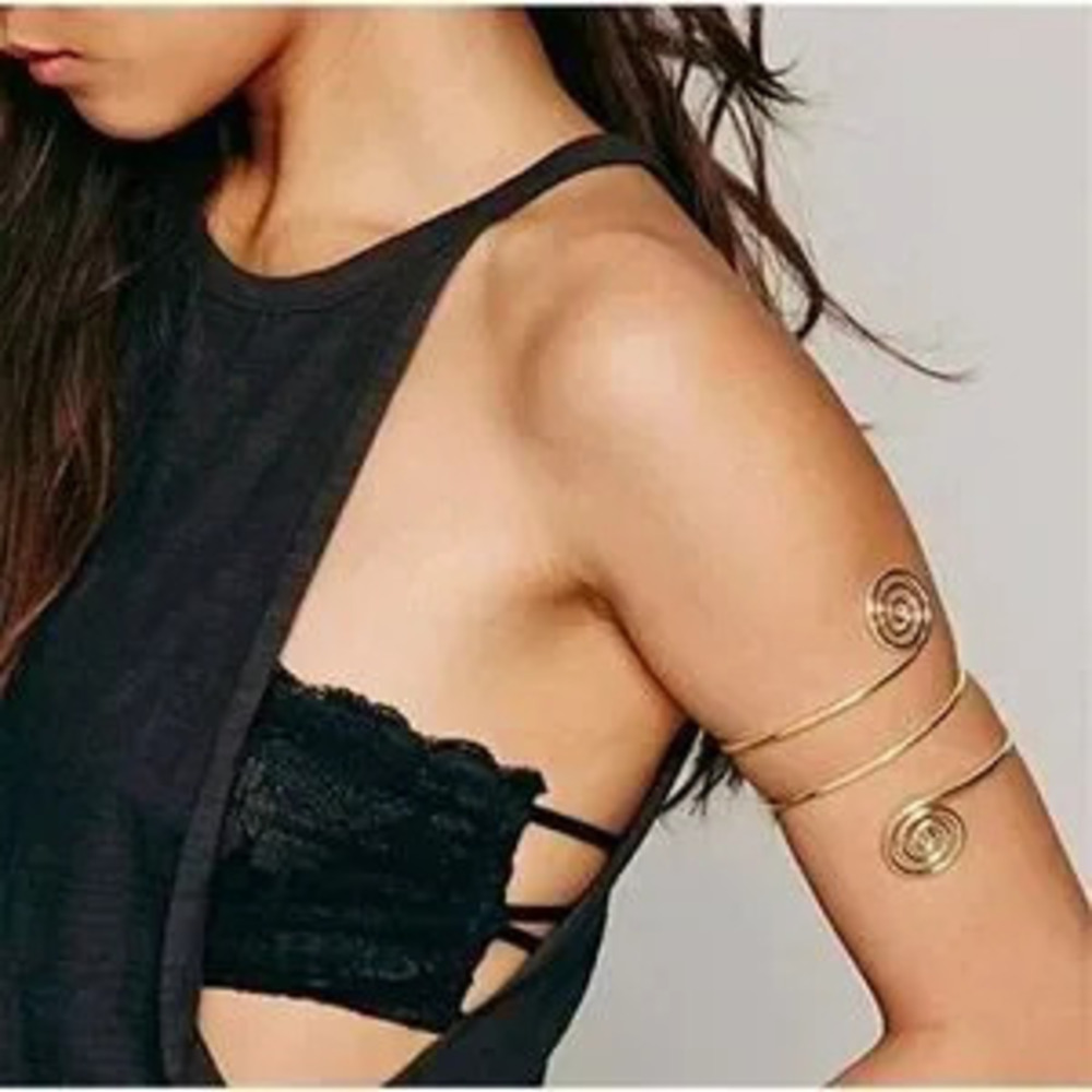 Wide Arm Bracelet Egyptian Punk?Round Bracelet